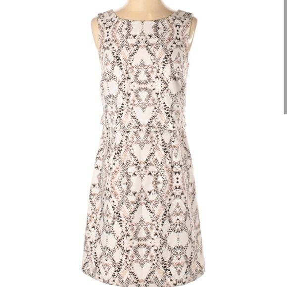 Banana Republic Outlet Geometric Snake Print Classy Sleeveless Mini Dress - Picture 3 of 9